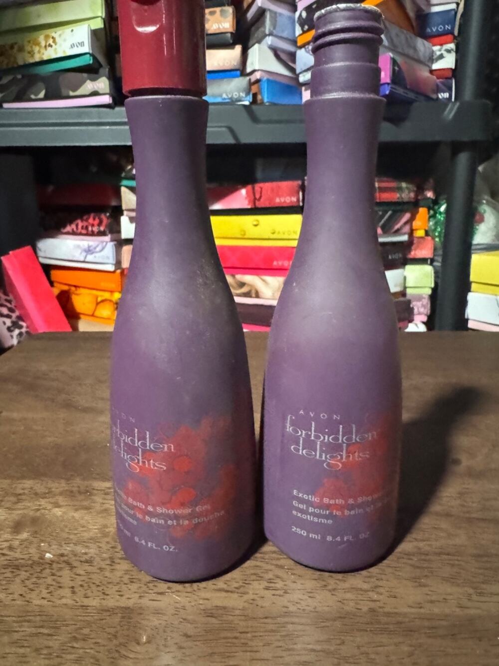 Avon forbidden delights exotic bath & shower gel 8.4 fl oz. “lot of 2” *2003